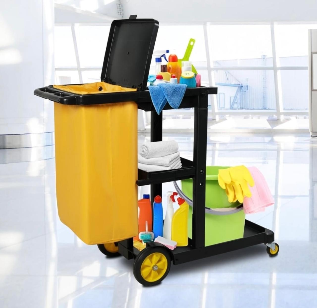 Professional hotel housekeeping cart
